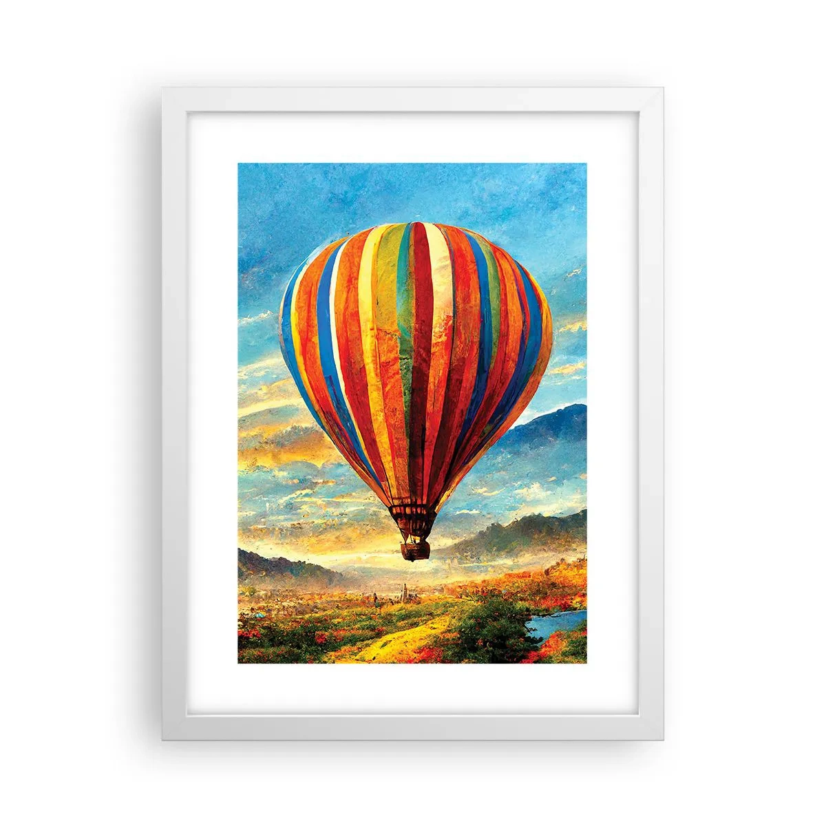 Affisch i vit ram - I tystnad ser man mer - 30x40 cm