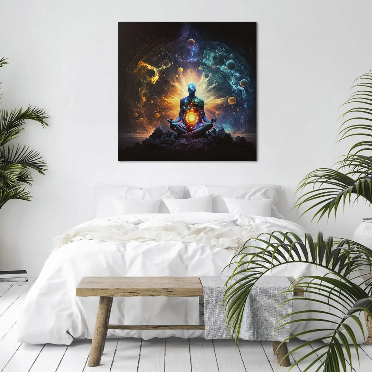 Canvastavla - Bild på duk - Kosmisk stillhet - 60x60 cm