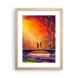 Affisch i ram av ljusek - Himlen älskar också dem - 30x40 cm