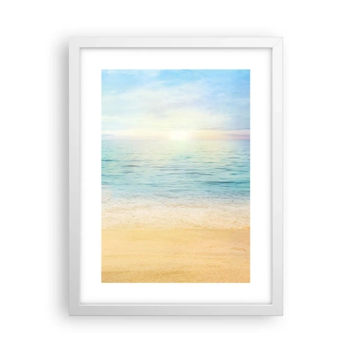 Affisch i vit ram - Det stora blåa - 30x40 cm