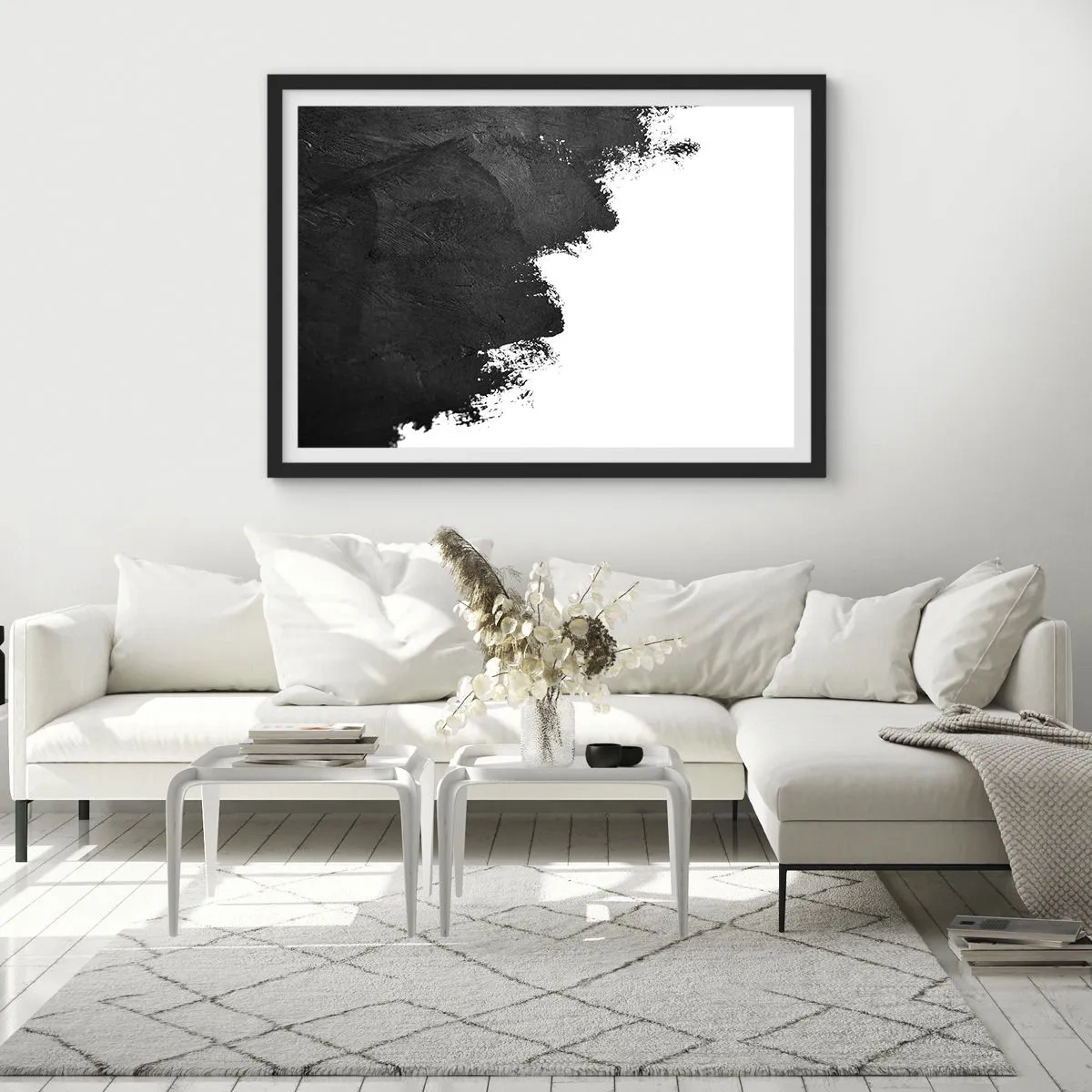 Affisch i svart ram - Element: jord - 70x50 cm