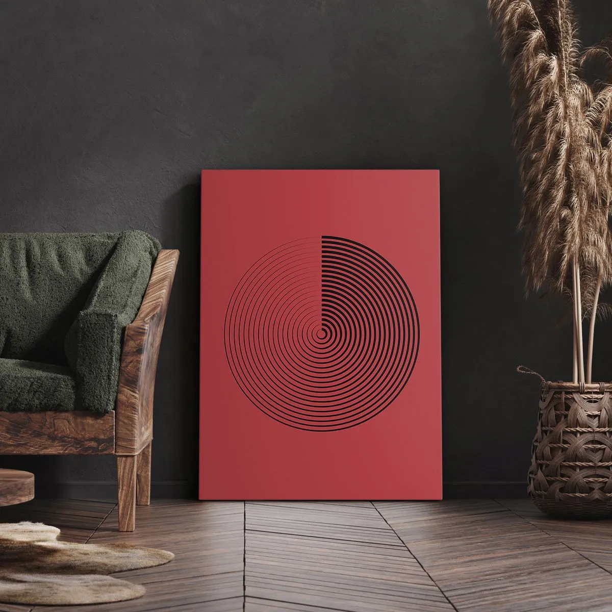 Canvastavla - Bild på duk - Cirkulär rörelse - 80x120 cm