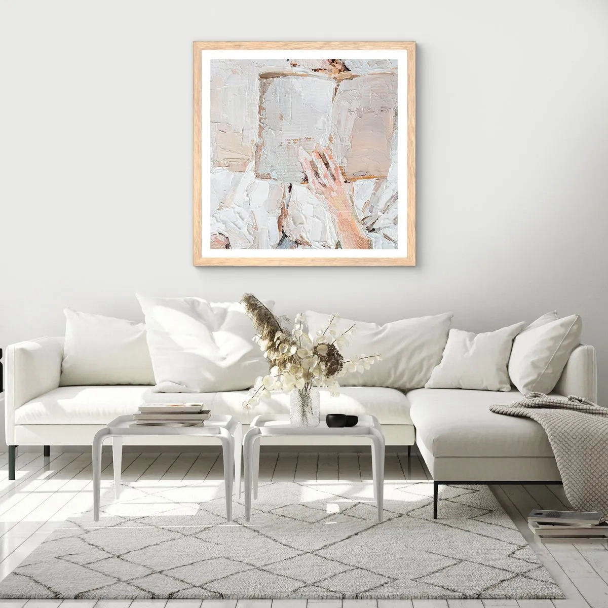 Affisch i ram av ljusek - I en annan värld - 60x60 cm