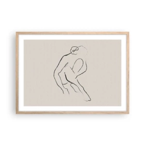 Affisch i ram av ljusek - Intim skiss - 70x50 cm