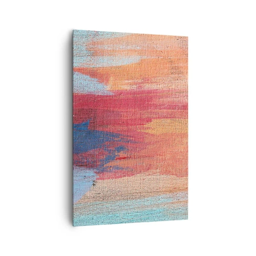 Canvastavla - Bild på duk - Rinnande regnbåge - 80x120 cm