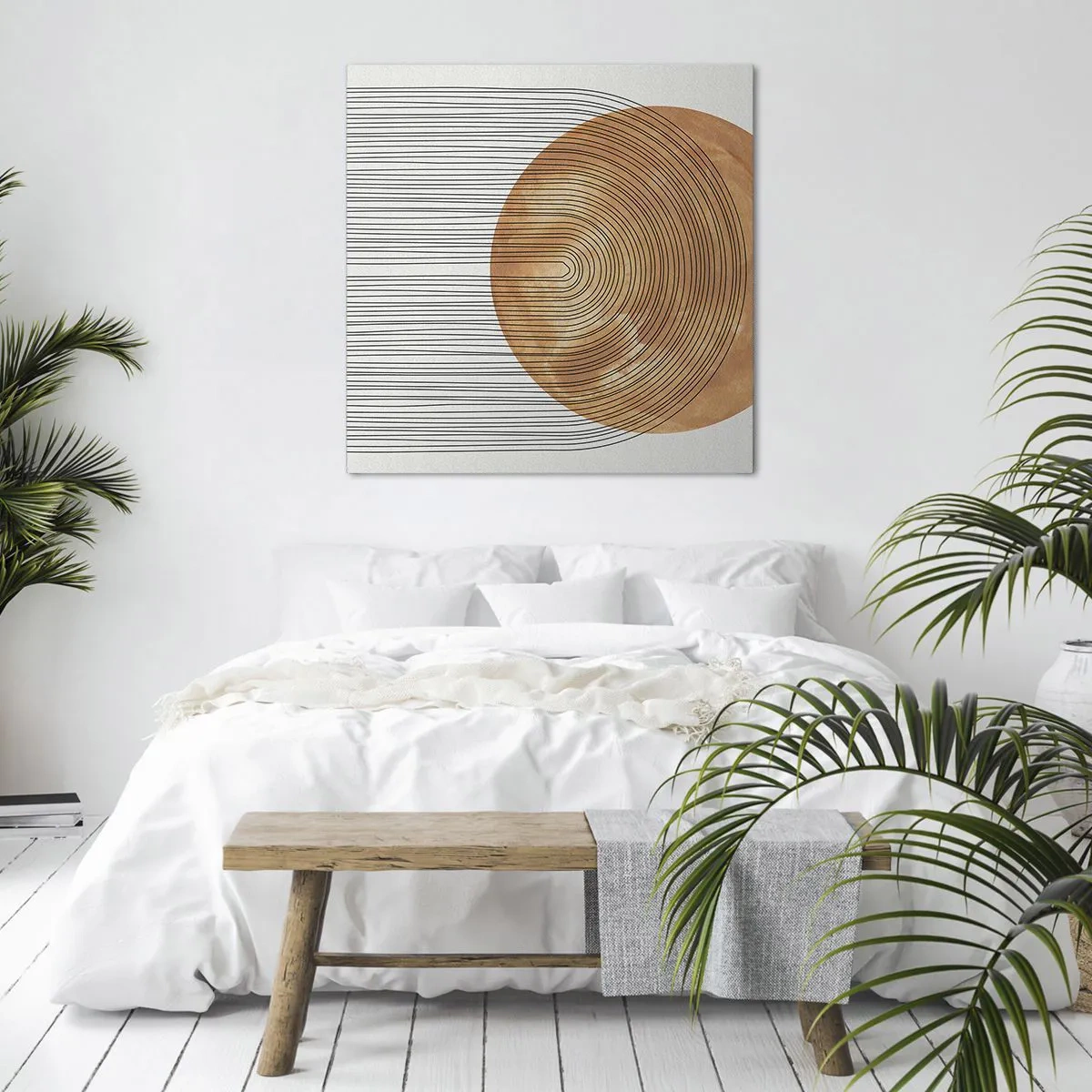 Canvastavla - Bild på duk - En solig komposition - 50x50 cm