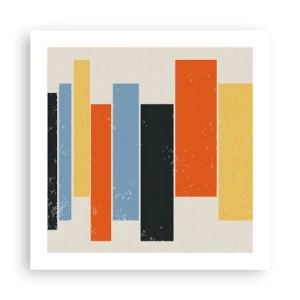 Affisch - Inspelning av musik - 50x50 cm