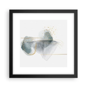 Affisch i svart ram - Om gråhetens och guldets förhållanden - 30x30 cm