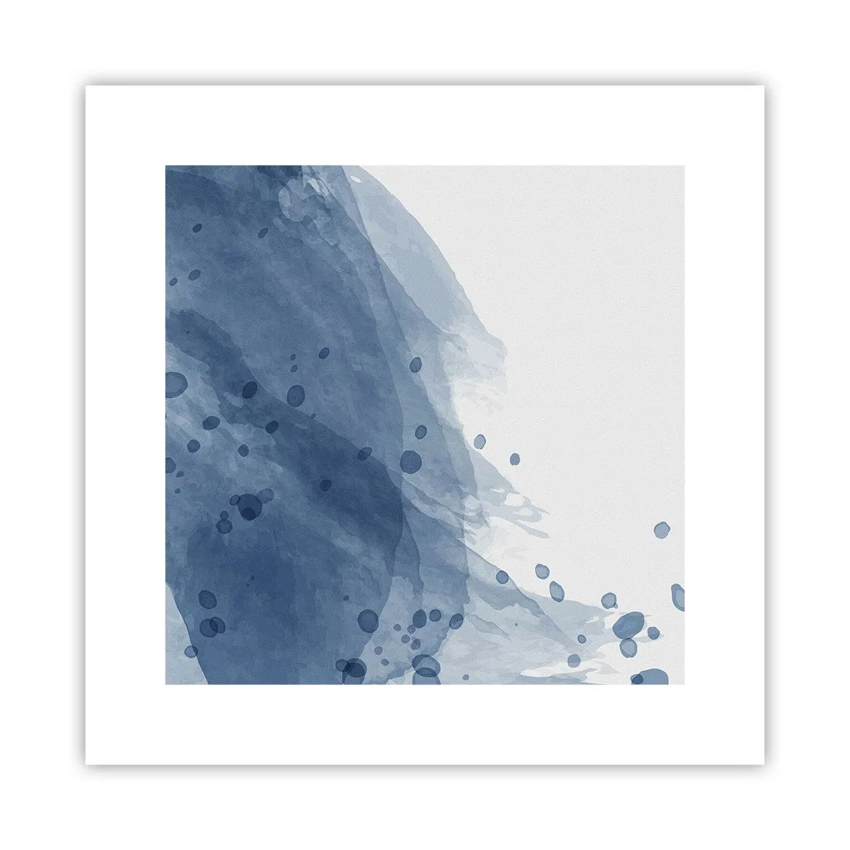 Affisch - Blå tyll - 30x30 cm