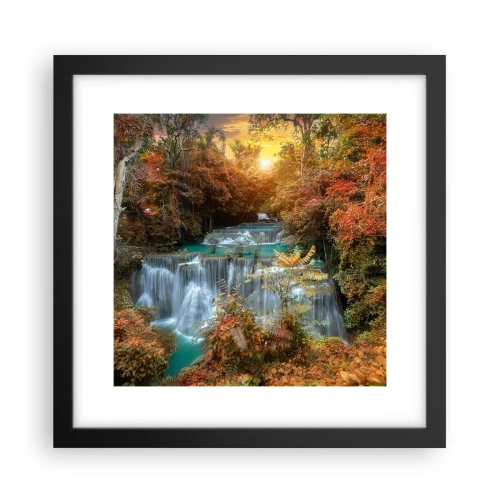 Affisch i svart ram - Skogens skatt - 30x30 cm