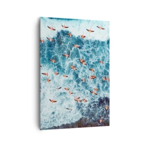 Canvastavla - Bild på duk - Kustparad - 70x100 cm