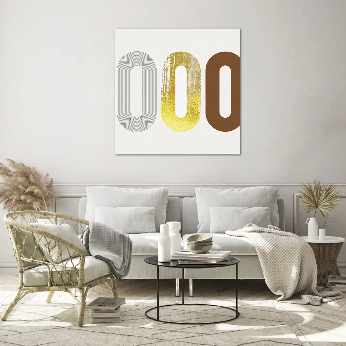 Glastavla - Bild på glas - Ooo! - 70x70 cm