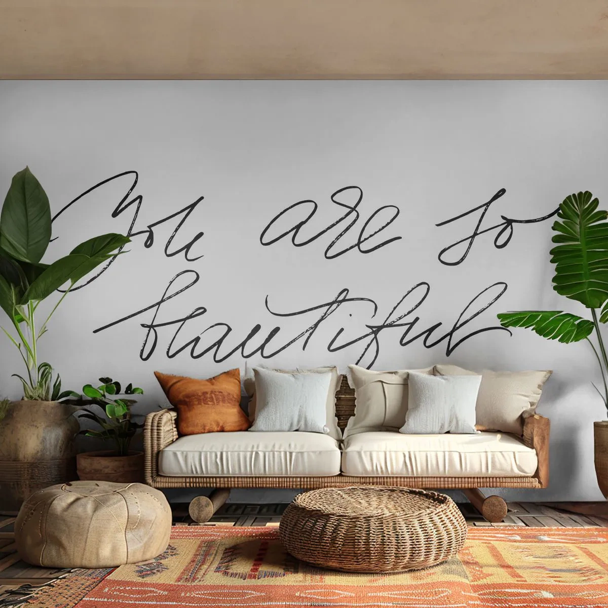 Fototapet Premium Canvas - Verkligen, tro mig... - Typografi, Bekräftelse, Maxim - 150x105 cm