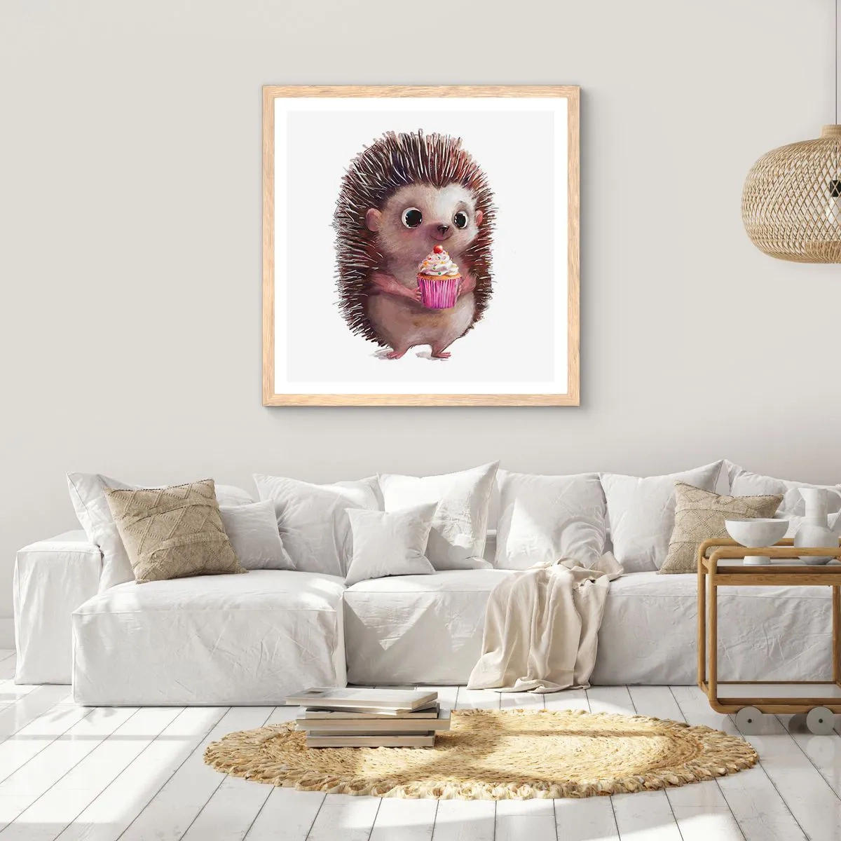 Affisch i ram av ljusek - Varje dag är helgdag - 30x30 cm