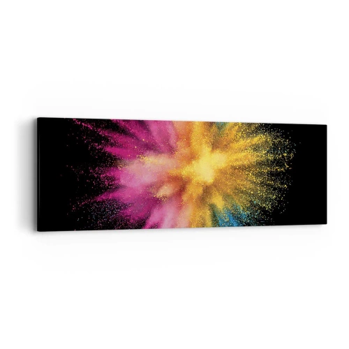 Canvastavla - Bild på duk - Färgerna föds - 90x30 cm