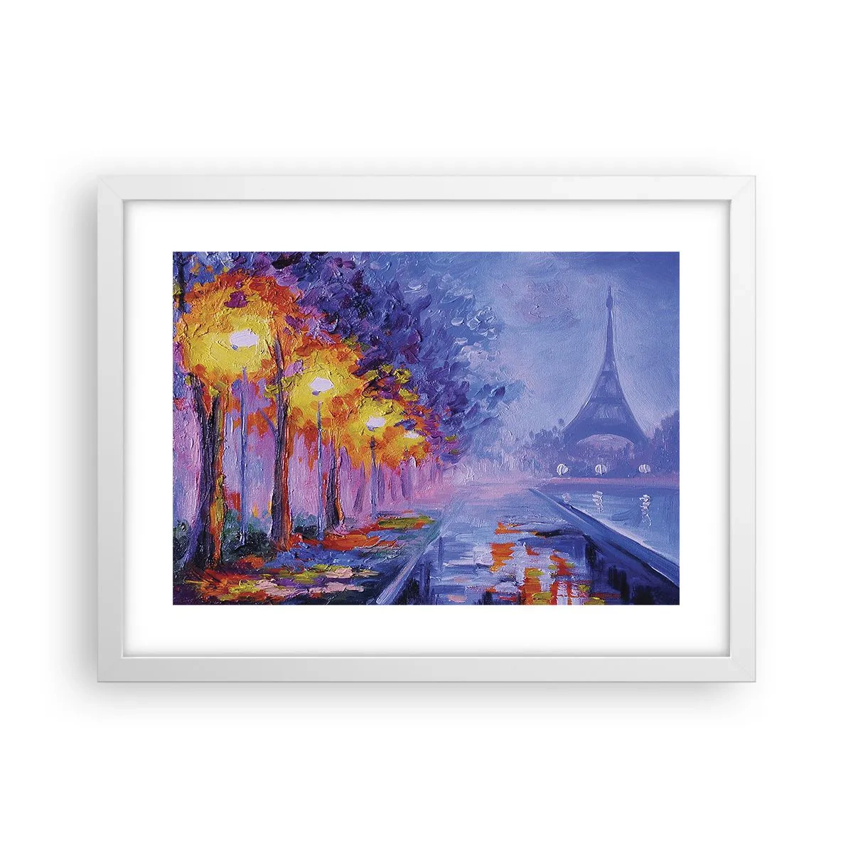 Affisch i vit ram - Drömpromenad - 40x30 cm