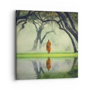 Canvastavla - Bild på duk - På väg till upplysningen - 30x30 cm
