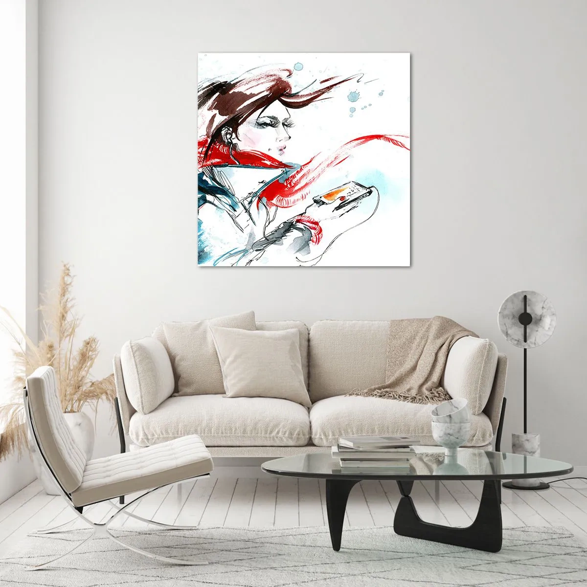 Glastavla - Bild på glas - Spel inuti mig - 70x70 cm