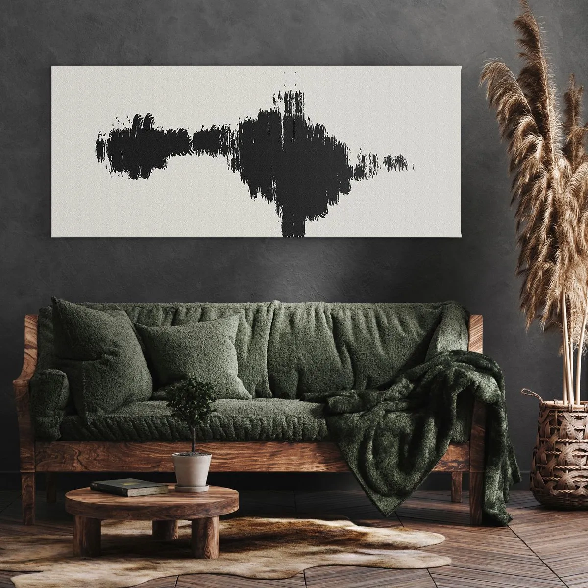 Canvastavla - Bild på duk - Fantasins vibrationer - 140x50 cm