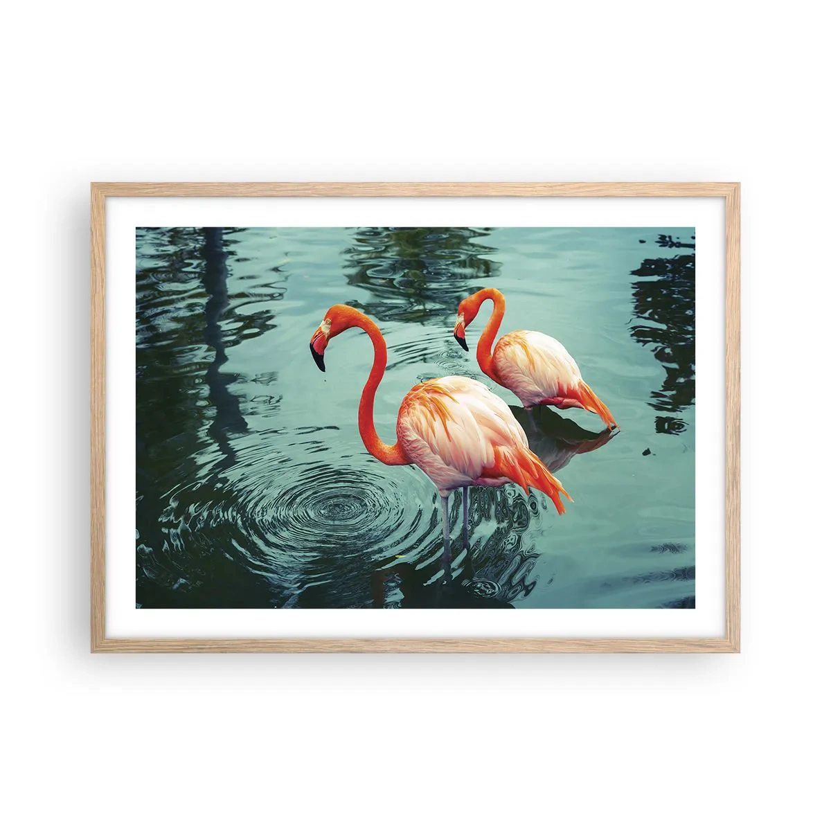 Affisch i ram av ljusek - Nu är vi på modet - 70x50 cm