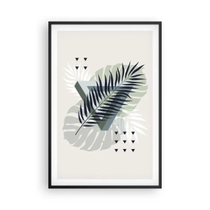 Affisch i svart ram - Natur och geometri – två ordningar? - 61x91 cm
