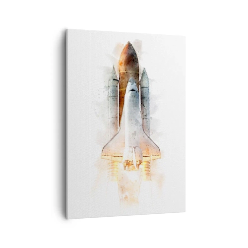 Canvastavla - Bild på duk - Upptäckare efter start - 50x70 cm