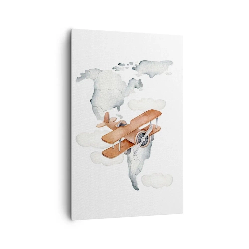 Canvastavla - Bild på duk - I den banbrytande andan - 80x120 cm