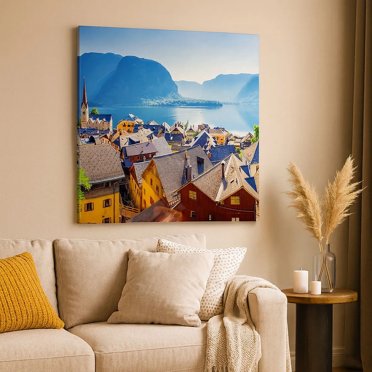 Canvastavla - Bild på duk - Mera pittoreskt blir det inte - 30x30 cm