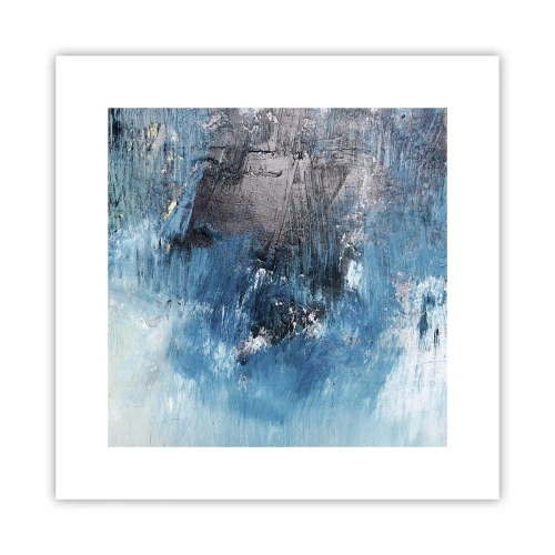 Affisch - Blå rapsodi - 30x30 cm