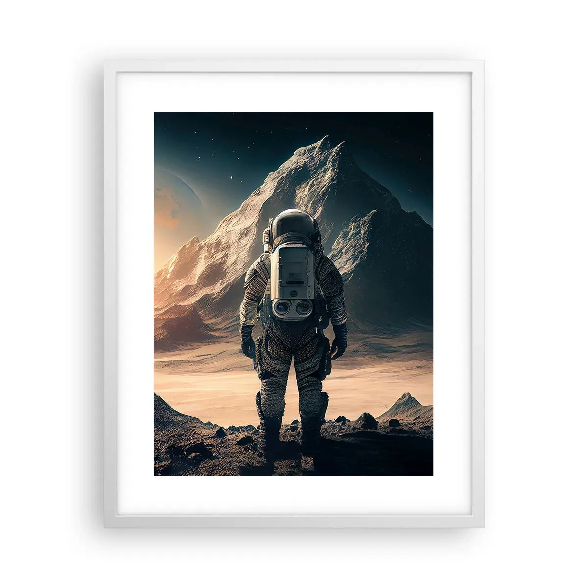 Affisch i vit ram - En ny utmaning - 40x50 cm