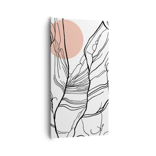 Canvastavla - Bild på duk - I grenarnas nät - 65x120 cm