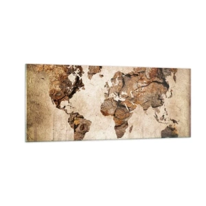 Glastavla - Bild på glas - Världsupptäckt - 100x40 cm