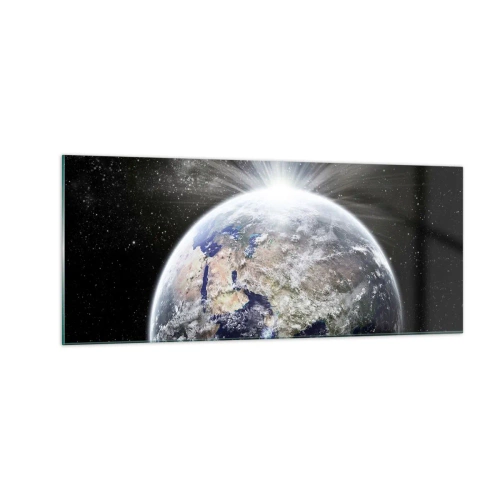 Glastavla - Bild på glas - I fullt sken - 100x40 cm