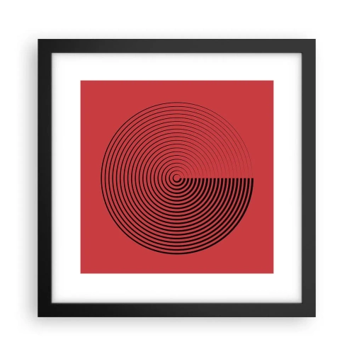 Affisch i svart ram - Cirkulär rörelse - 30x30 cm