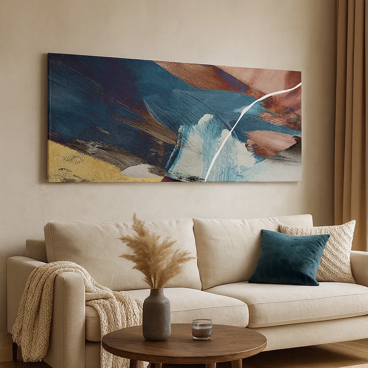 Canvastavla - Bild på duk - Med styrka och energi - 30x30 cm