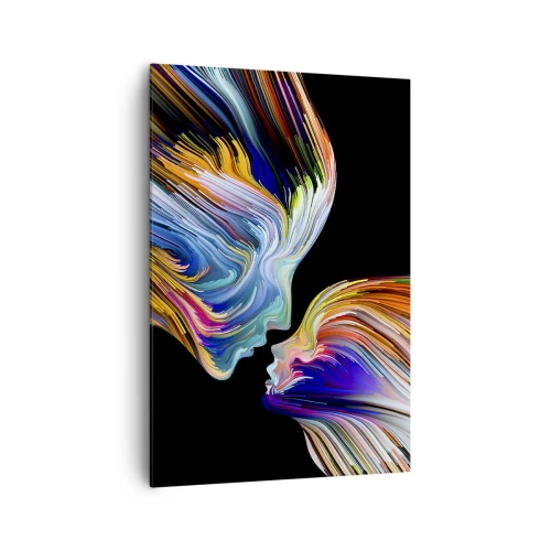 Canvastavla - Bild på duk - Fusion av energi och ljus - 70x100 cm