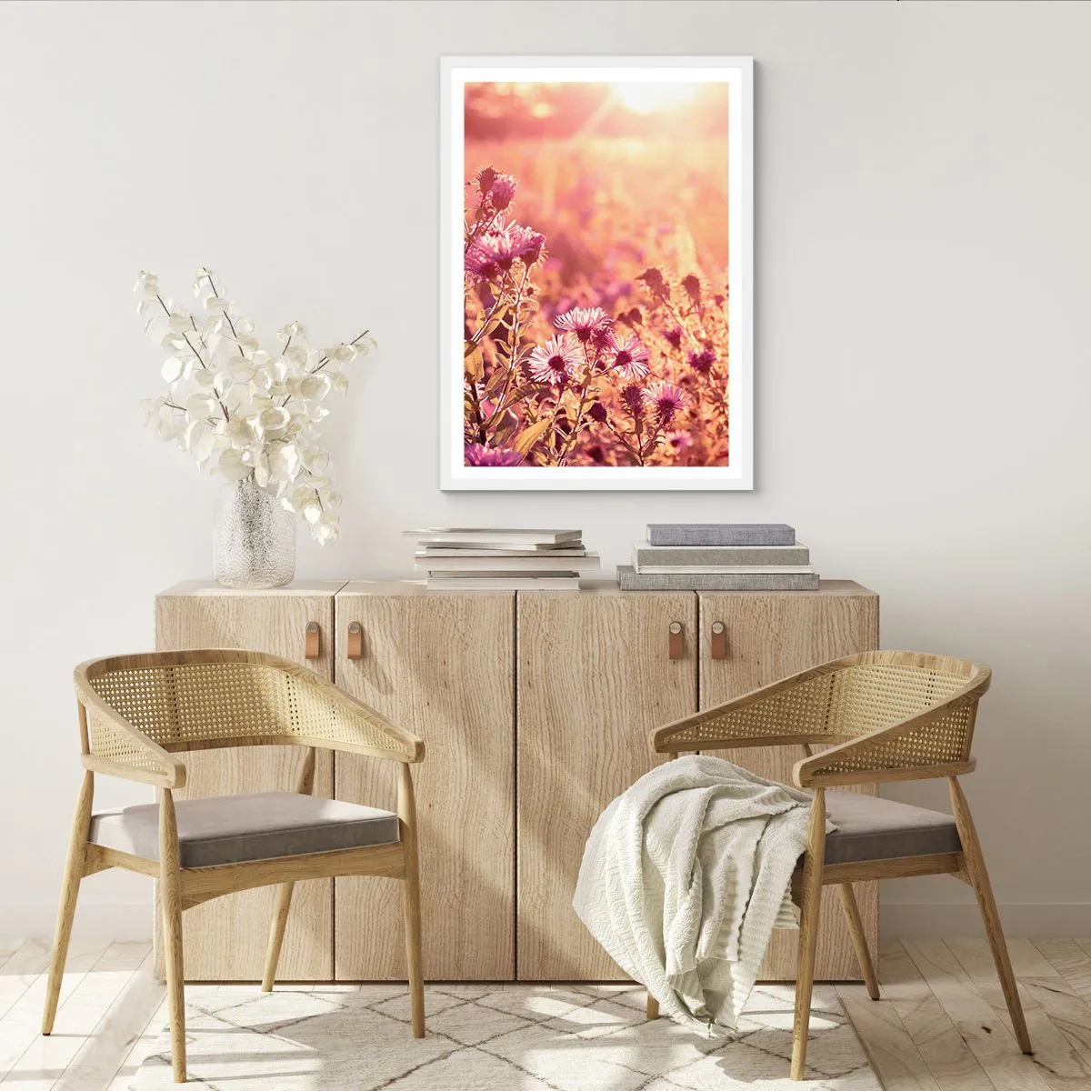 Affisch i vit ram - Innan sommaren går bort - 50x70 cm