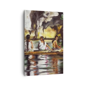 Canvastavla - Bild på duk - I polynesiskt paradis - 80x120 cm