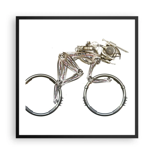 Affisch i svart ram - Underbar maskin - 60x60 cm