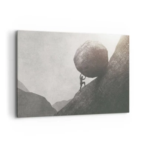 Canvastavla - Bild på duk - Jag tror i strid mot hoppet - 100x70 cm