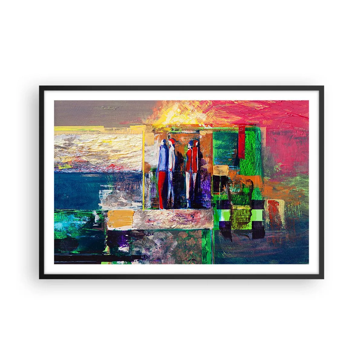 Affisch i svart ram - Relationer och emotioner - 91x61 cm