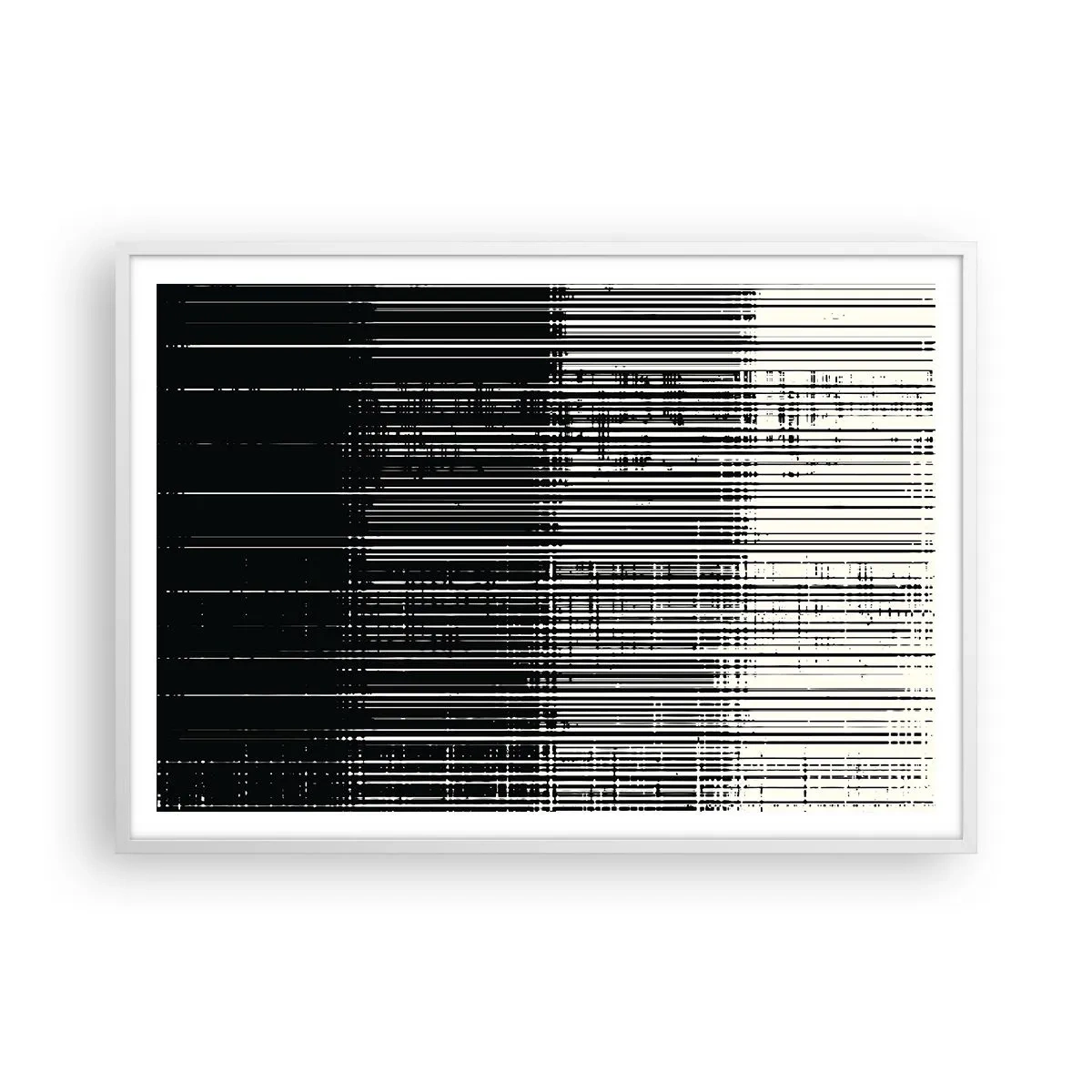 Affisch i vit ram - Vågor och vibrationer - 100x70 cm