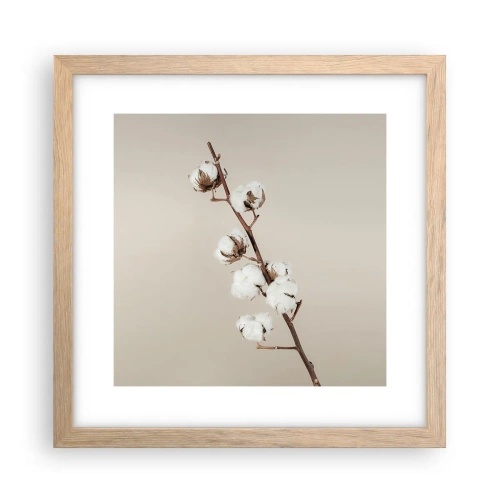 Affisch i ram av ljusek - Hos mjukhetens källa - 30x30 cm