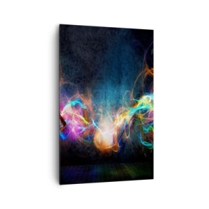 Canvastavla - Bild på duk - Glatt mot mörkret - 80x120 cm