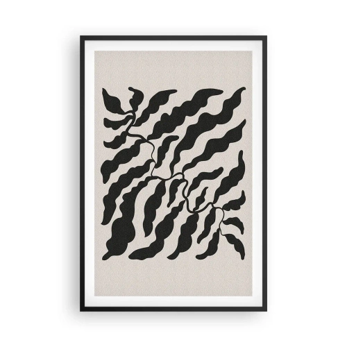 Affisch i svart ram - Kvadratens natur - 61x91 cm