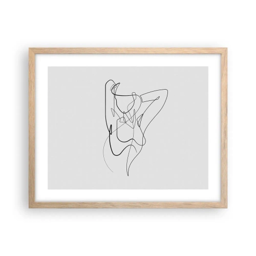 Affisch i ram av ljusek - Hurdan du är... - 50x40 cm