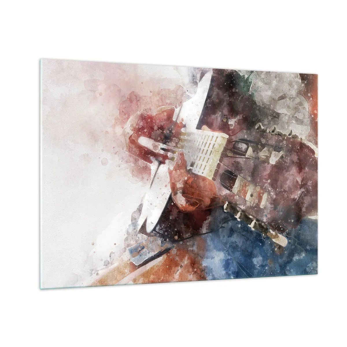 Glastavla - Bild på glas - Vad tycker du om det? - 100x70 cm