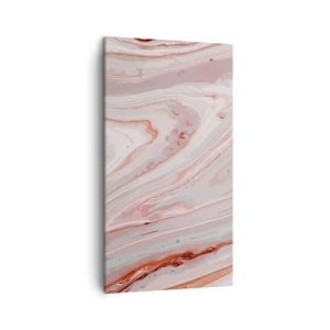 Canvastavla - Bild på duk - Flytande rosa - 45x80 cm