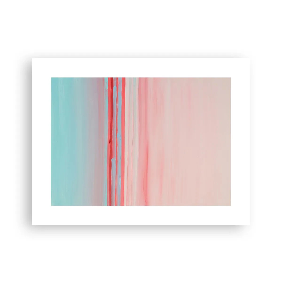 Affisch - Abstraktion i gryningen - 40x30 cm