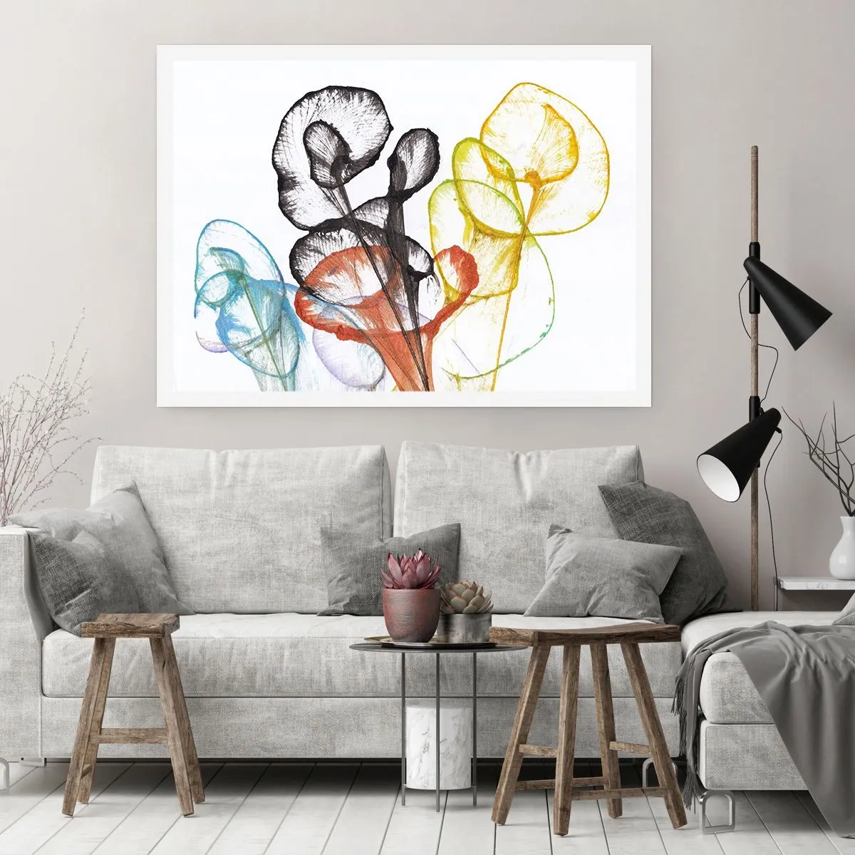 Affisch - Blommor med själ - 91x61 cm